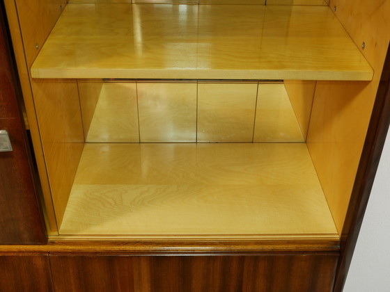 Image 1 of Vintage highboard met barvak, woonkamerkast, jaren 60, Tsjechië