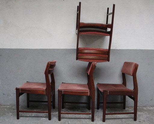 4 X Mid-Century Rosewood Erik Buch Dining Chairs