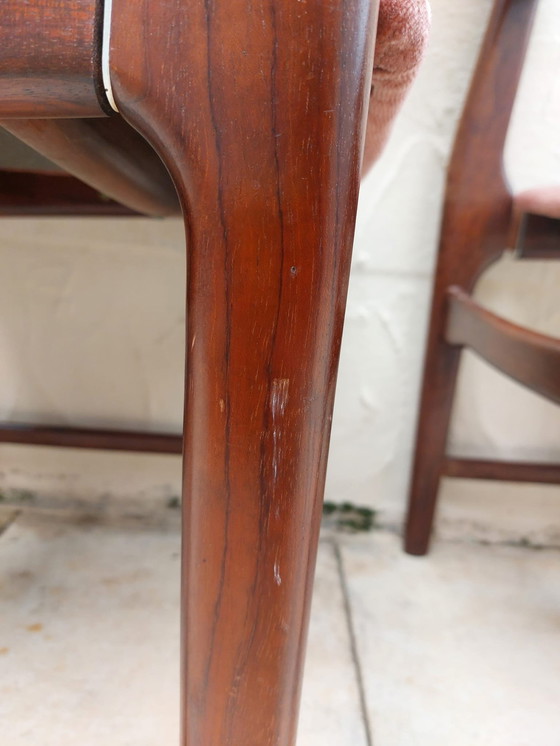 Image 1 of 4 X Mid-Century Rosewood Erik Buch Dining Chairs