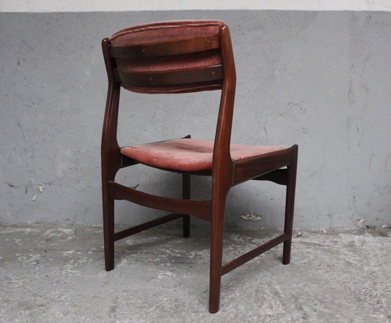 Image 1 of 4 X Mid-Century Rosewood Erik Buch Dining Chairs