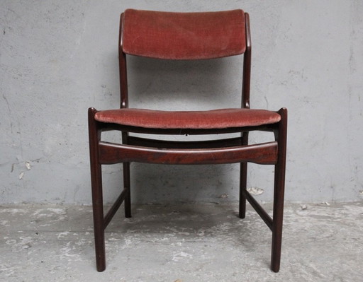 4 X Mid-Century Rosewood Erik Buch Dining Chairs