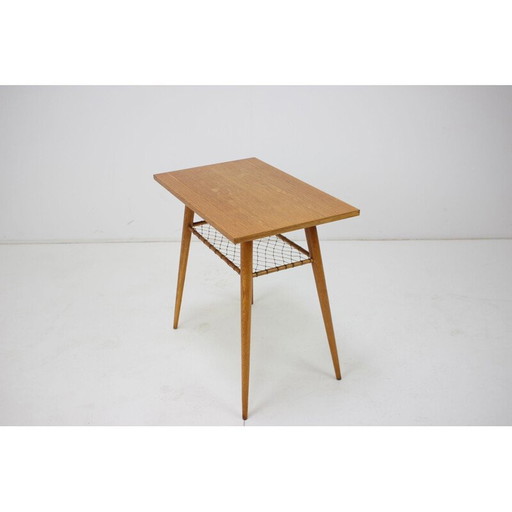Vintage uluv houten salontafel, Tsjecho-Slowakije 1960