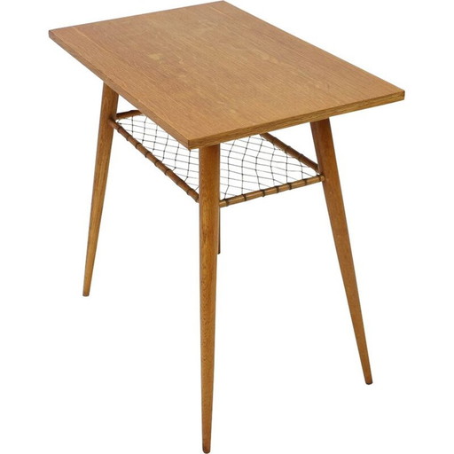 Vintage uluv houten salontafel, Tsjecho-Slowakije 1960