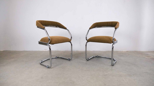 Vintage 2x set Space Age eetkamerstoel 