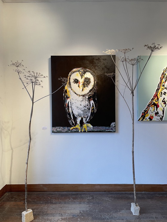 Image 1 of Schilderij Portret Van Kerkuil