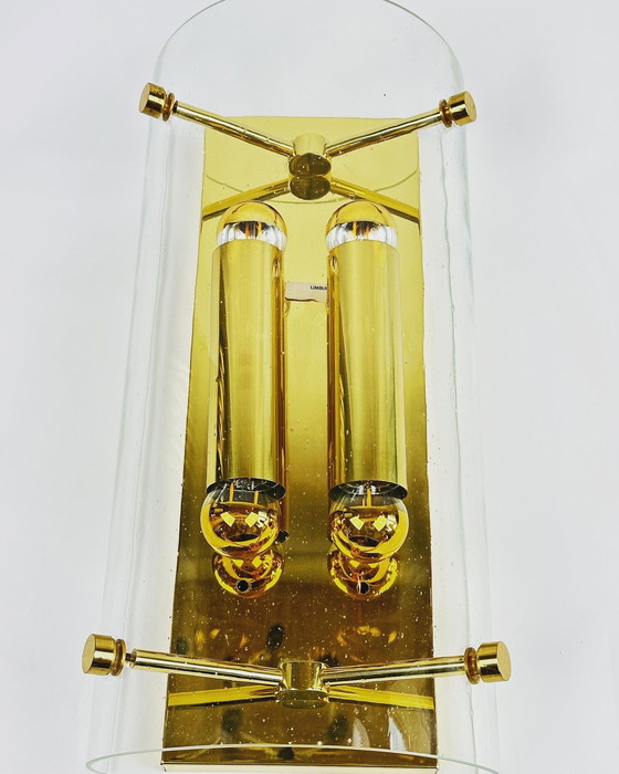 Image 1 of Vintage Glashütte Limburg muurlamp