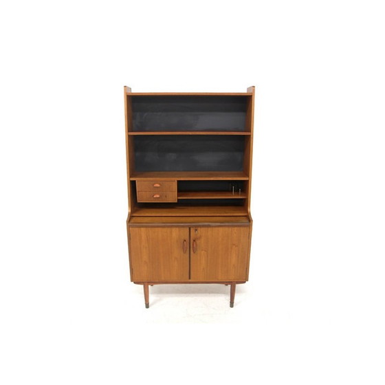 Image 1 of Vintage secretaire in teak en beuken, Zweden 1960