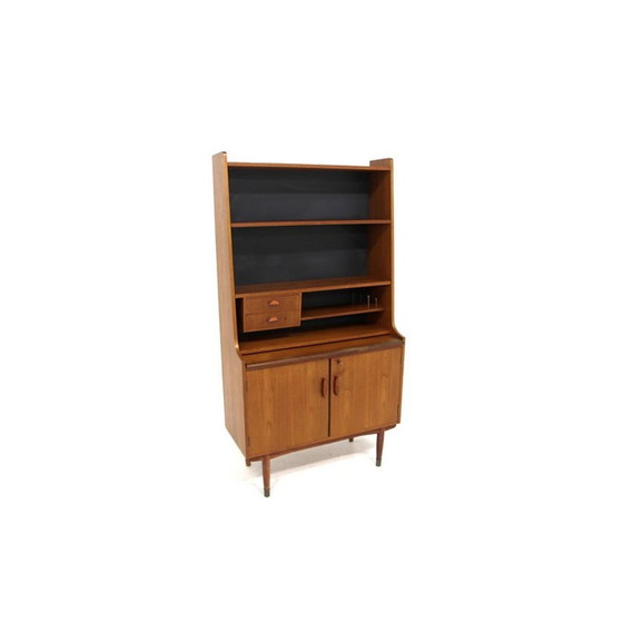 Image 1 of Vintage secretaire in teak en beuken, Zweden 1960