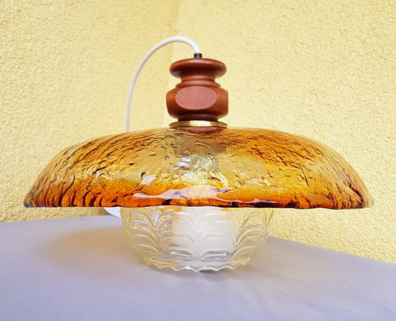 Image 1 of Hanglamp amberkleurig