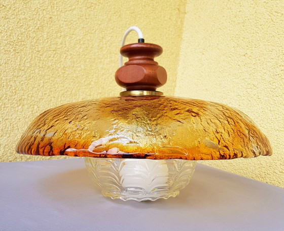 Image 1 of Hanglamp amberkleurig