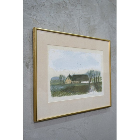 Image 1 of Kleurenlitho door Gustav Rudberg, 1970