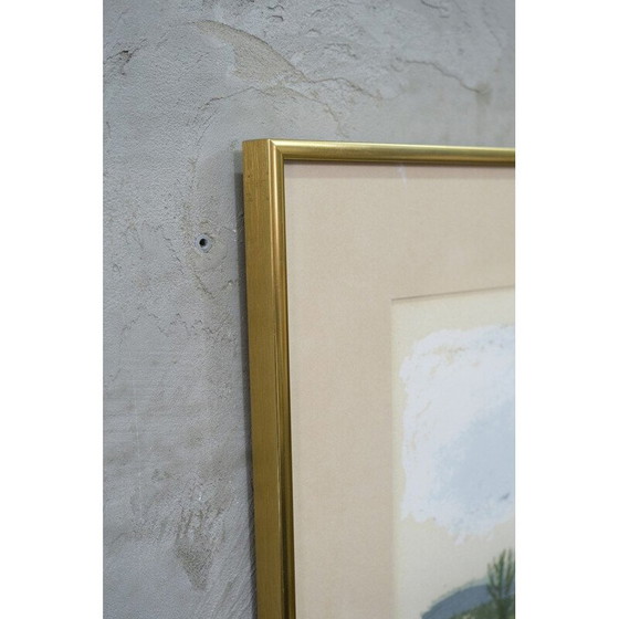 Image 1 of Kleurenlitho door Gustav Rudberg, 1970