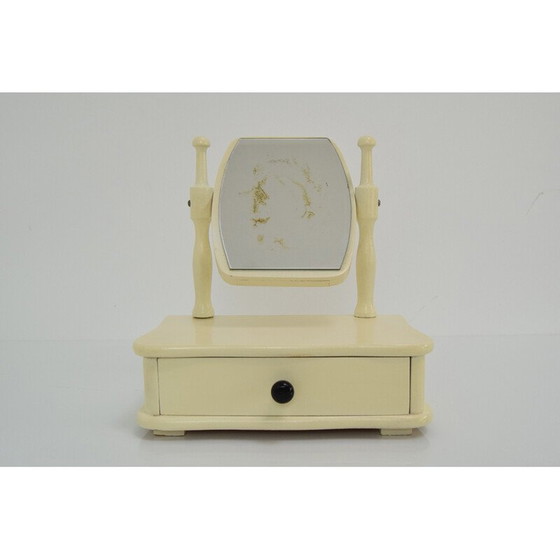 Image 1 of Vintage houten kinderkaptafel met spiegel, Tsjecho-Slowakije 1970