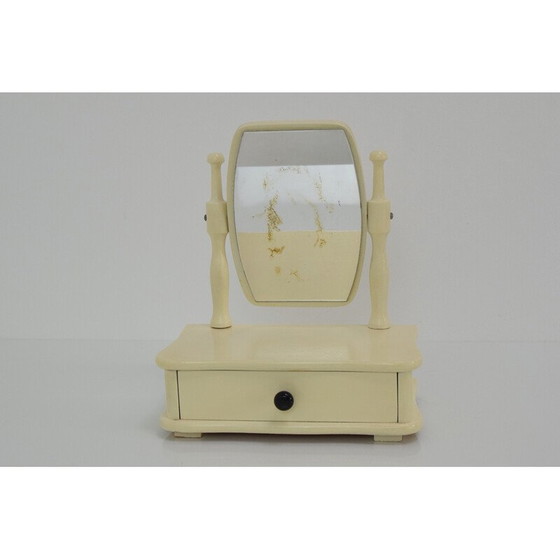 Image 1 of Vintage houten kinderkaptafel met spiegel, Tsjecho-Slowakije 1970