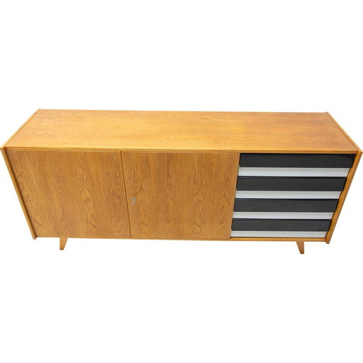 Mid century U-460 dressoir van Jiří Jiroutek voor Interiér Praha, Tsjecho-Slowakije 1960