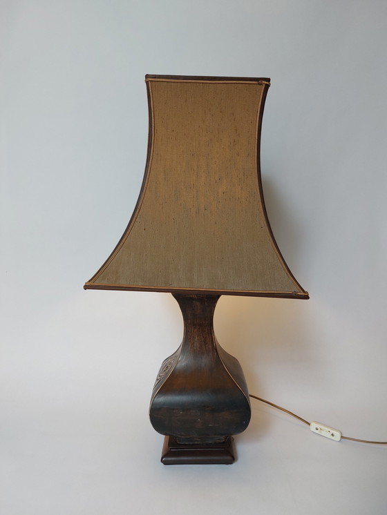 Image 1 of Vintage wooden table lamp