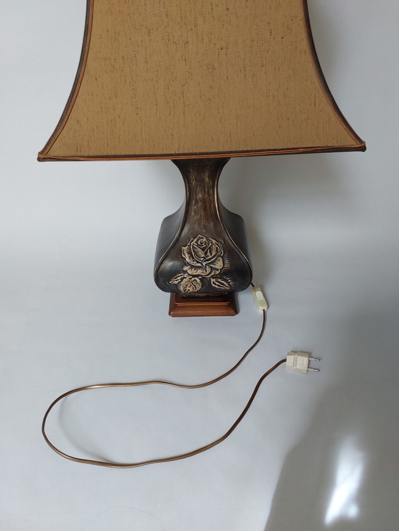 Image 1 of Vintage wooden table lamp