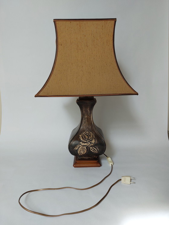 Image 1 of Vintage wooden table lamp