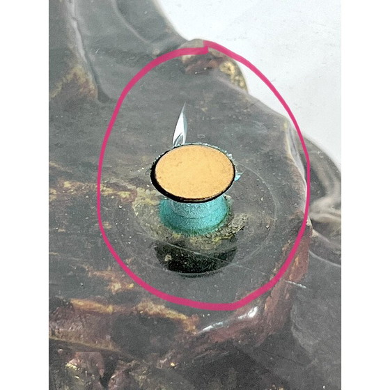 Image 1 of Italiaanse salontafel van hout en glas, 1970