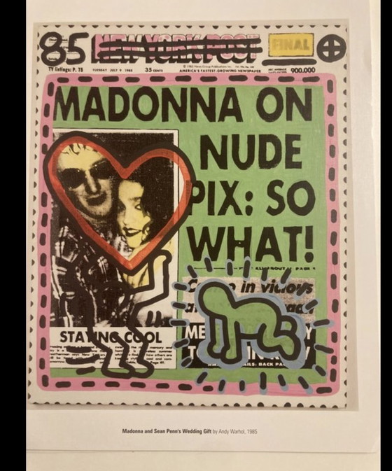 Image 1 of Andy Warhol: “Madonna And Sean Penn'S Wedding Gift, 1985”. ©2007 Andy Warhol Foundation For The Visual Arts, New York. 