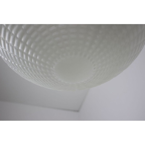 Image 1 of Vintage hanglamp van metaal en glas, Tsjechoslowakije 1970