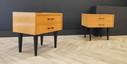 Twee vintage nachtkasten | 70"s - set 2 nachtkasten