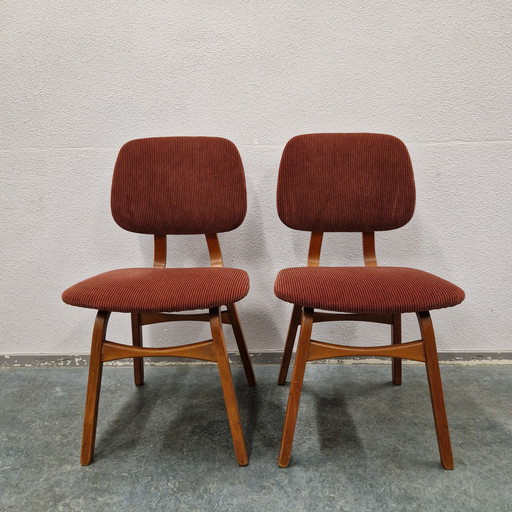 60's Set Van 2 Vintage Stoelen Eetkamerstoelen