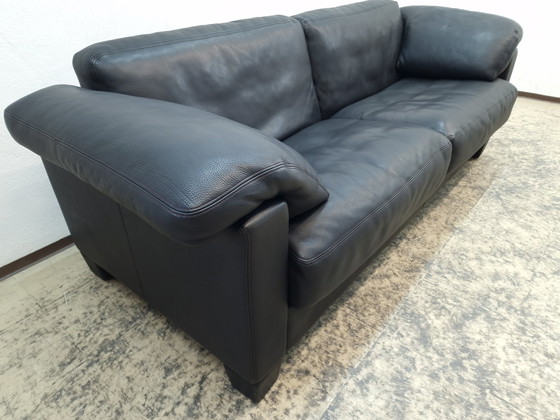 Image 1 of De Sede Ds 17 Black Designer Sofa Leder Sofa Wk Living Couch