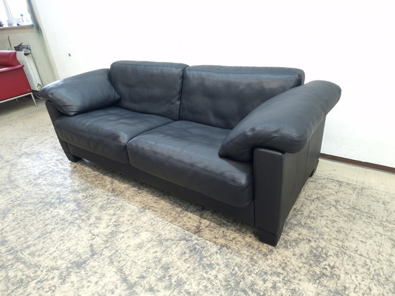 Image 1 of De Sede Ds 17 Black Designer Sofa Leder Sofa Wk Living Couch