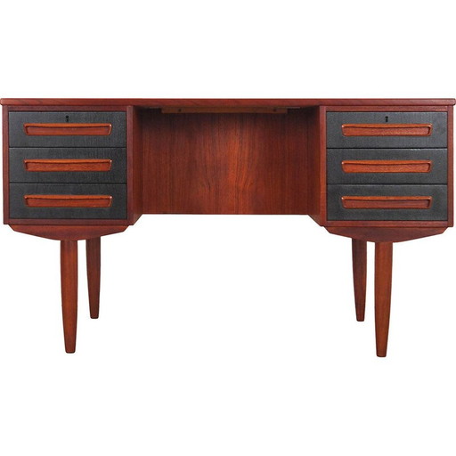 Vintage teakhouten bureau van A.P. Møbler Svenstrup, jaren 1970