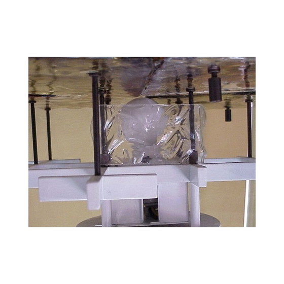 Image 1 of Paar Vintage wandlampen patchwork space age glas Venini Italië 1970