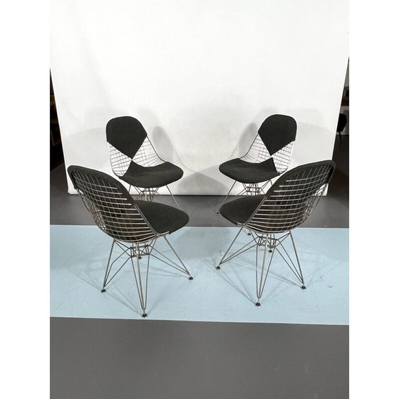 Image 1 of Set van 4 mid-century Dkr Bikini stoelen van Charles Eames voor Herman Miller, jaren 1960