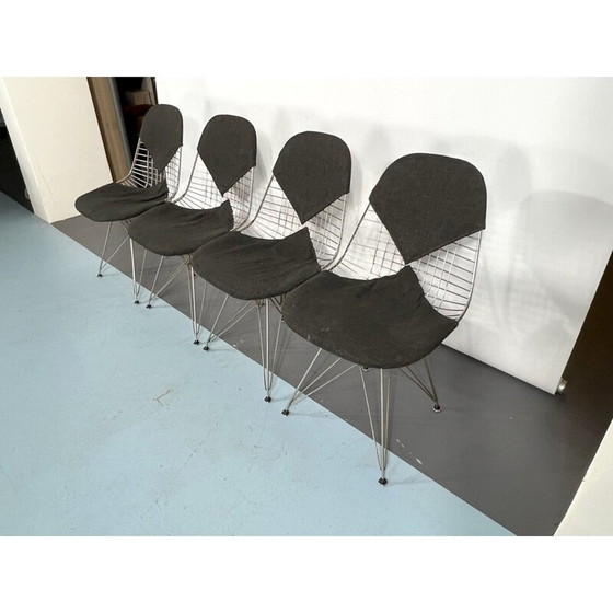 Image 1 of Set van 4 mid-century Dkr Bikini stoelen van Charles Eames voor Herman Miller, jaren 1960