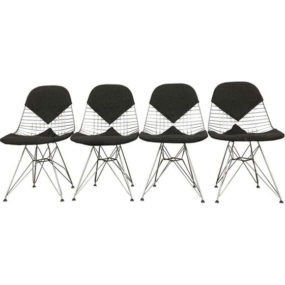 Image 1 of Set van 4 mid-century Dkr Bikini stoelen van Charles Eames voor Herman Miller, jaren 1960