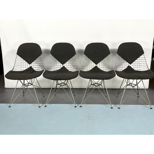 Set van 4 mid-century Dkr Bikini stoelen van Charles Eames voor Herman Miller, jaren 1960