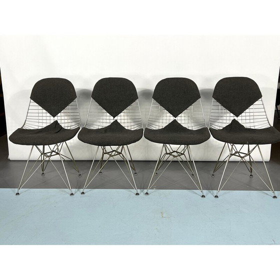 Image 1 of Set van 4 mid-century Dkr Bikini stoelen van Charles Eames voor Herman Miller, jaren 1960