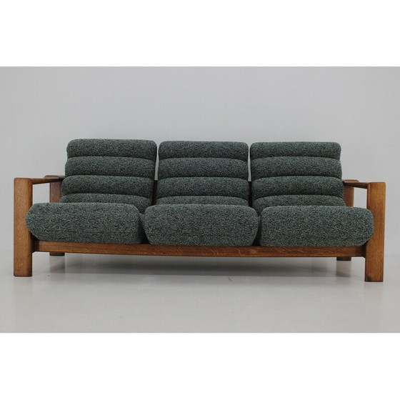 Image 1 of Vintage eikenhouten en stoffen woonkamer set, Finland 1960