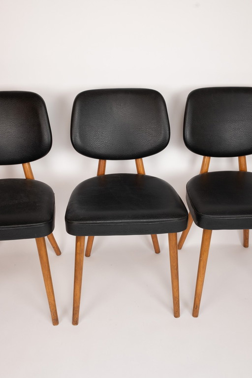 Set Van 3 Vintage Eetkamerstoelen - Jaren 60