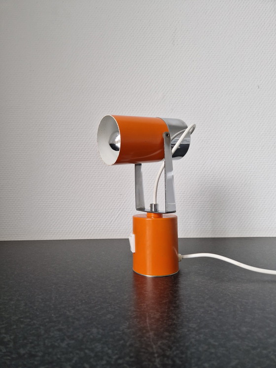 Image 1 of Vintage Tafellamp Met Chroom Kantelbaar Design
