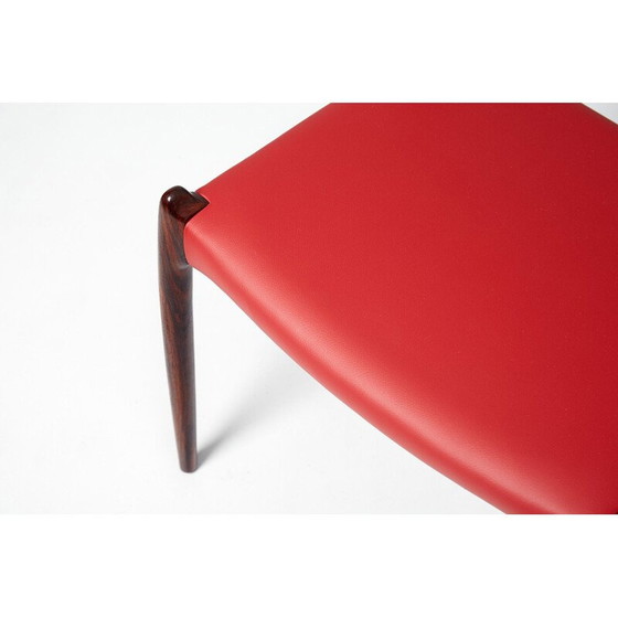 Image 1 of Set van 8 palissander Model 78 eetkamerstoelen, Niels Moller 1962