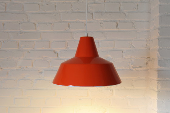 Image 1 of Louis Poulsen donker oranje emaille hanglamp