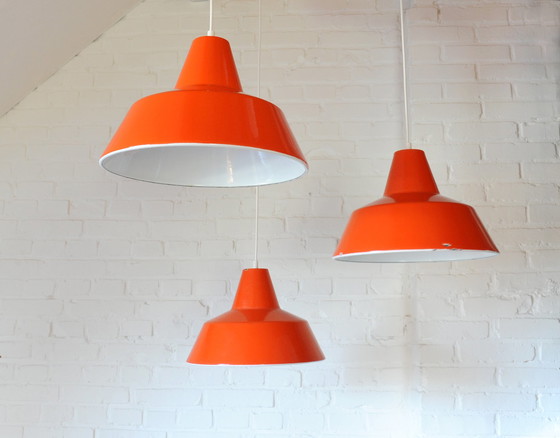 Image 1 of Louis Poulsen donker oranje emaille hanglamp