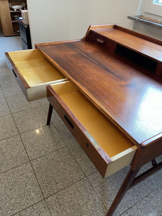 Image 1 of Teakhouten bureau van Arne Wahl Iversen, model 64