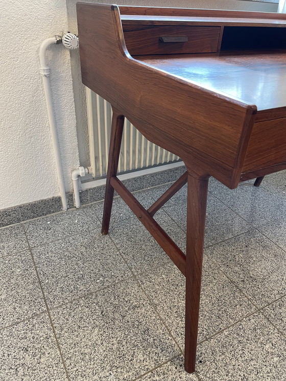 Image 1 of Teakhouten bureau van Arne Wahl Iversen, model 64