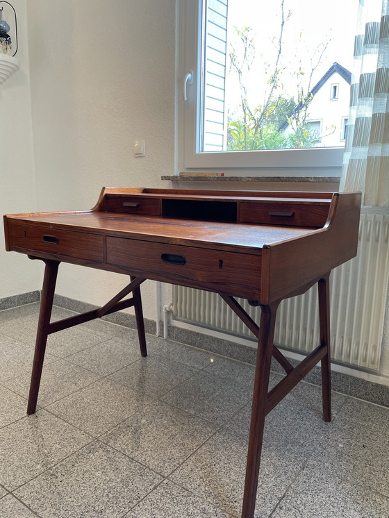 Image 1 of Teakhouten bureau van Arne Wahl Iversen, model 64