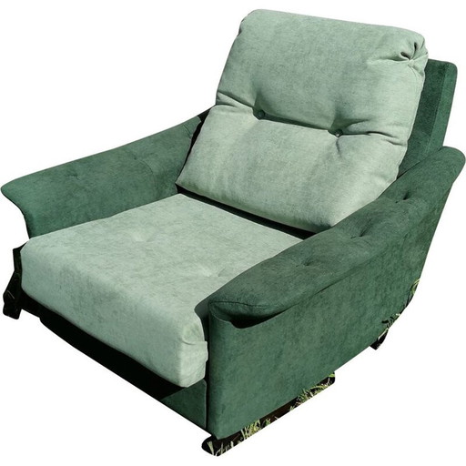 Grote vintage groene fauteuil Relax