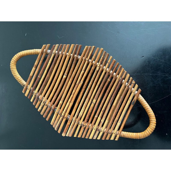 Image 1 of Vintage rotan mand, 1950