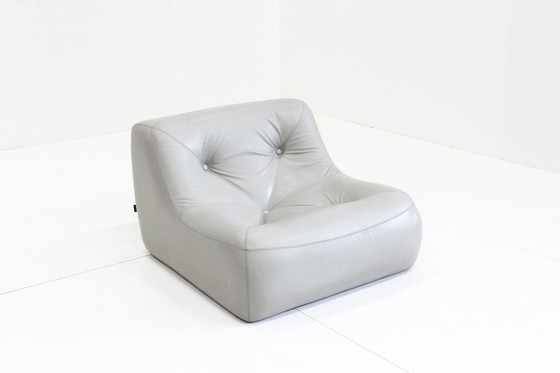 Image 1 of Kali Design Fauteuil Ligne Roset Michel Ducaroy Grijs Leder