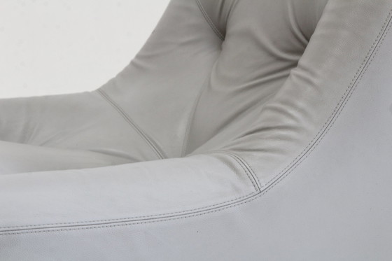 Image 1 of Kali Design Fauteuil Ligne Roset Michel Ducaroy Grijs Leder