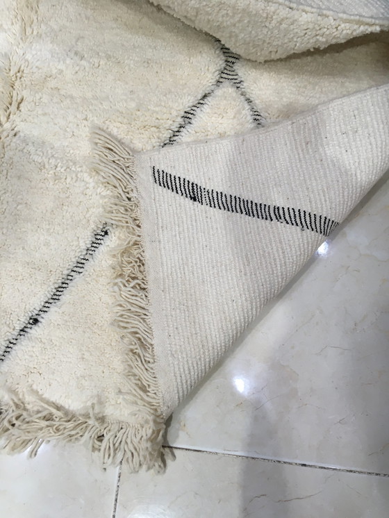 Image 1 of Beni Ouarain Marokkaans Berber Vloerkleed 3m14 x 1m99